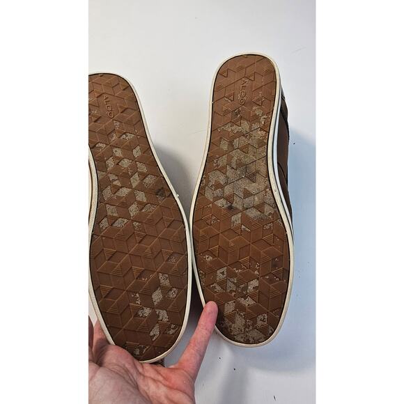 Aldo Men's Costamolino Boat Shoe Cognac sz 11 comfort preppy *FLAW* brown - Picture 9 of 9